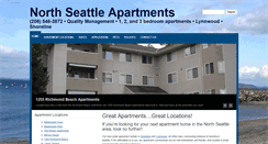 Desktop Screenshot of northseattleapartments.com